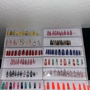 Colorful Press-On Nail Set